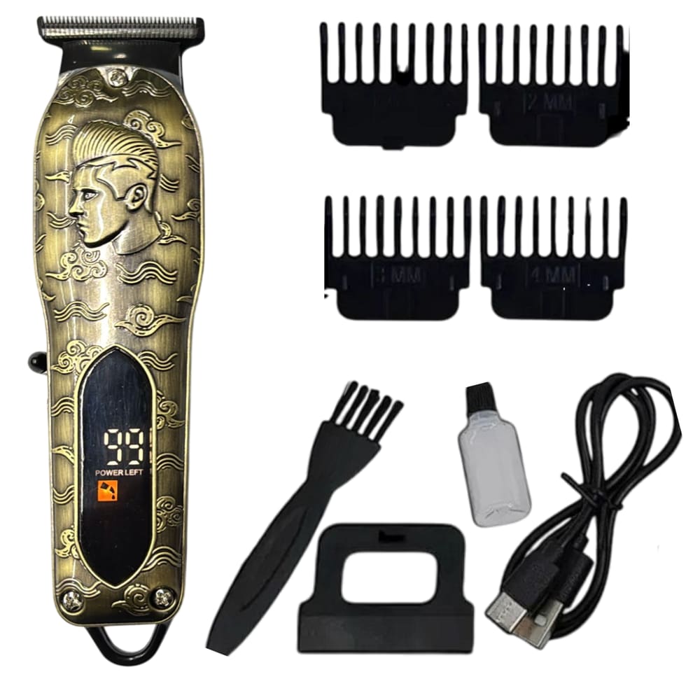 Maquininha Cabelo Barba Profissional Recarregável Homem 5w