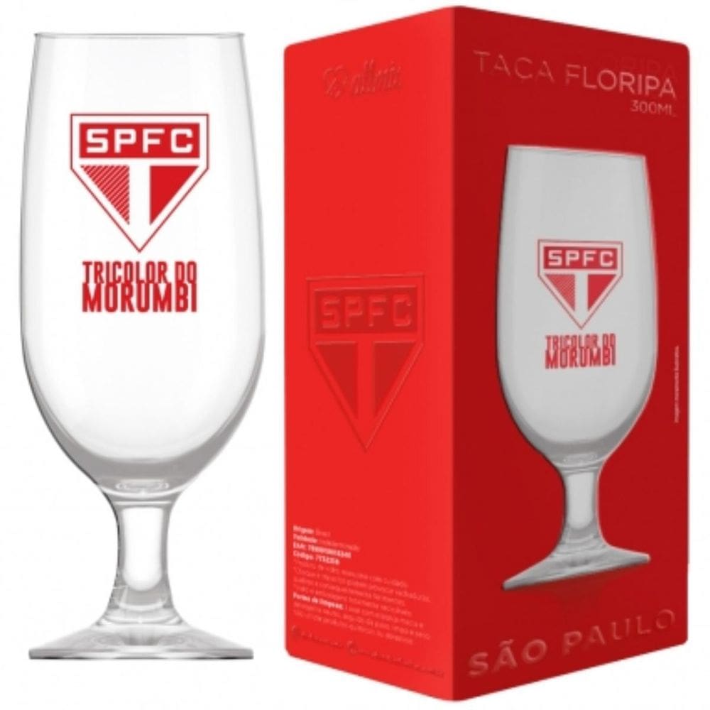Taça De Cerveja Floripa Do Fc Em Vidro 300Ml Caixa
