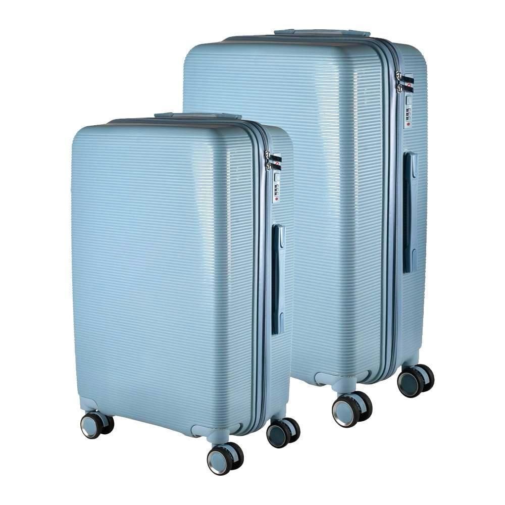 Kit Mala 23Kg + 10Kg Polipropileno Inquebrável Azul Claro