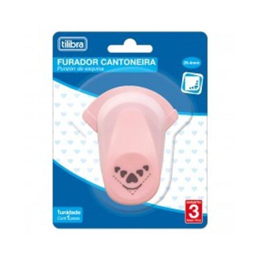 Furador Cantoneira Coração 25Mm - Tilibra