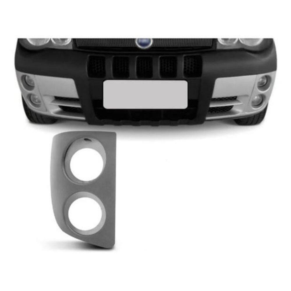 Moldura Grade Parachoque Farol Milha Palio Strada