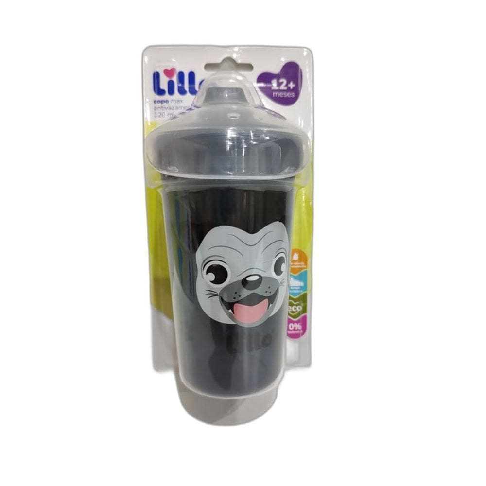 Copo Max Antivazamento Lillo Funny Cachorro Pto 320Ml 12M+