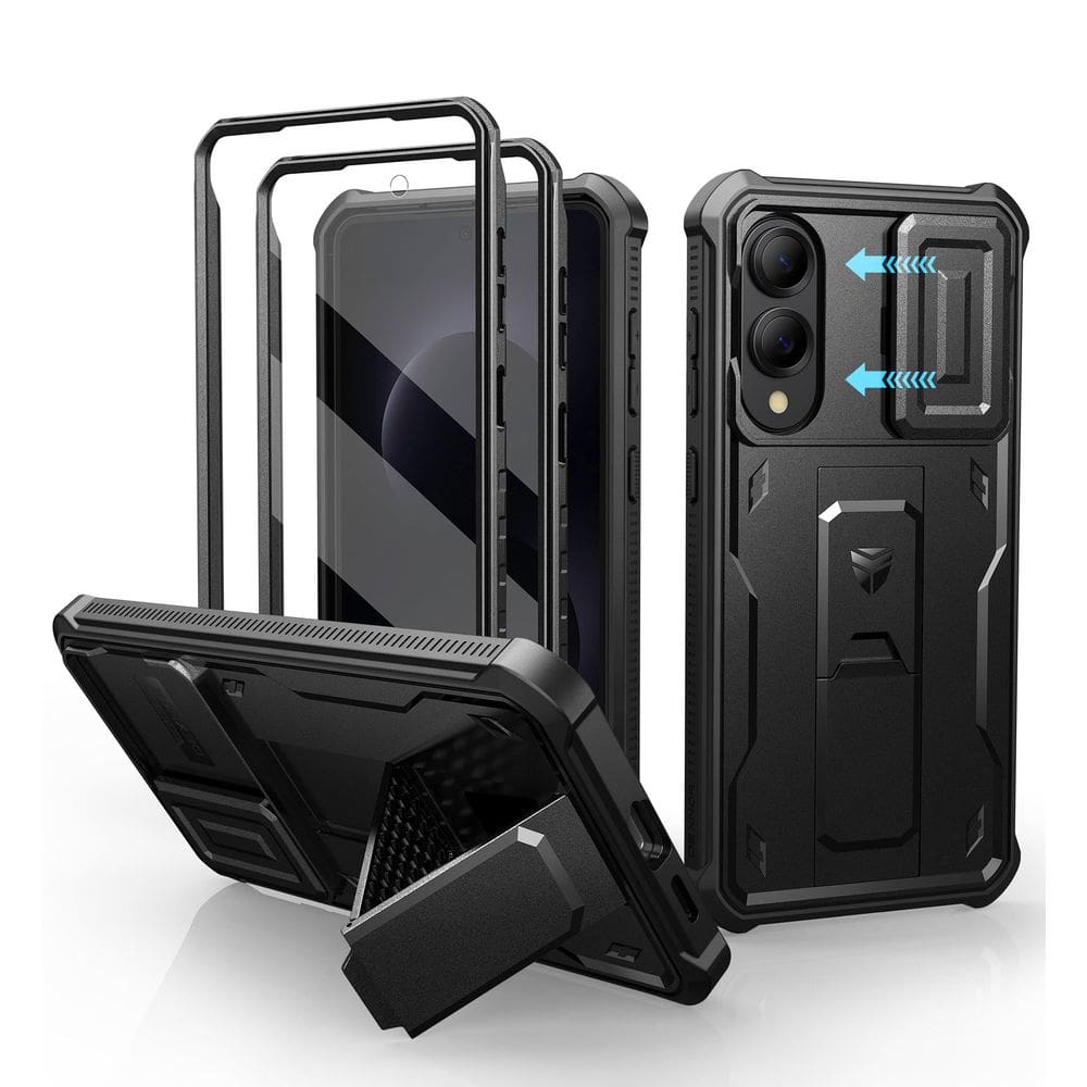 Capa Dexnor para Samsung Galaxy S25 Edge com capa de câmera preta