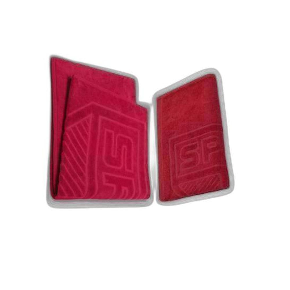 Kit Toalha Banho+ Rosto Jacquard Buettner Vermelho