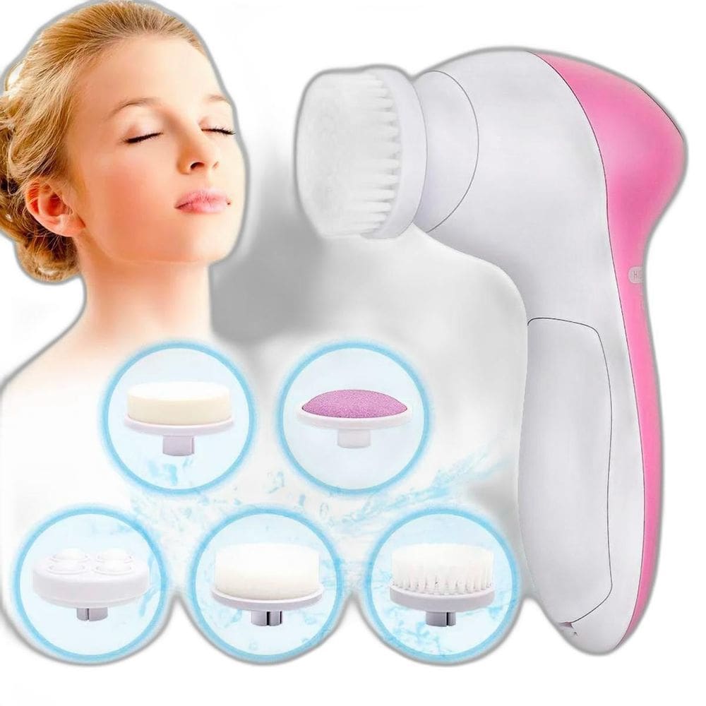 Escova Facial 5 Em 1 Massageadora Limpeza Profunda