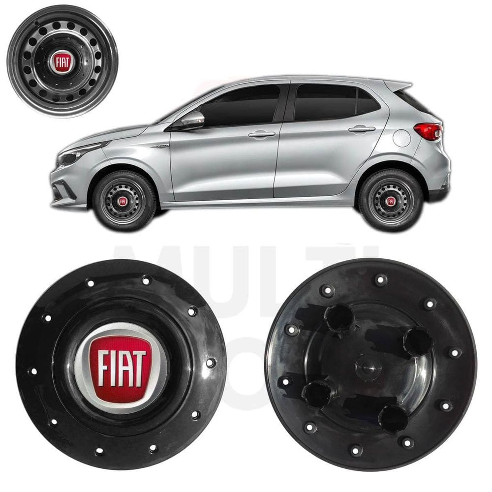 1X Calota Centro Roda Ferro Aro 14 Fiat Argo 2018 A 2022