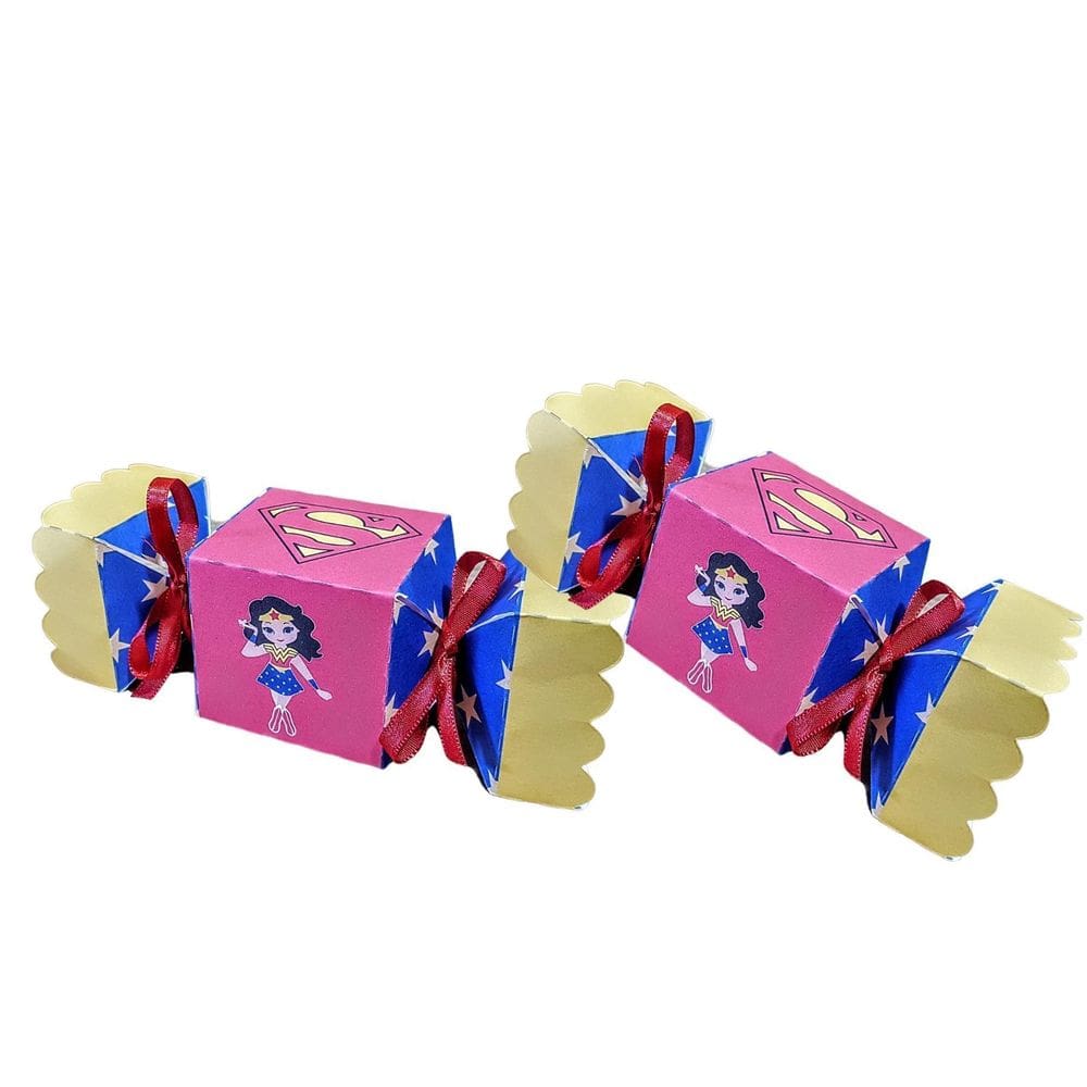 10 Caixas Avulsas Festa Superman E Maravilha - 10 Bala