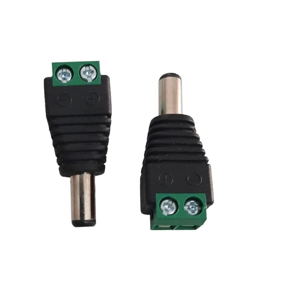 Conector Plug P4 Macho com Borne para CFTV Kit 100UN