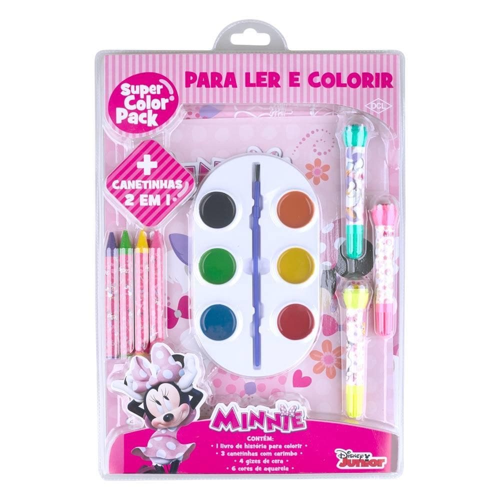 Livro Super Color Pack Minnie Dcl