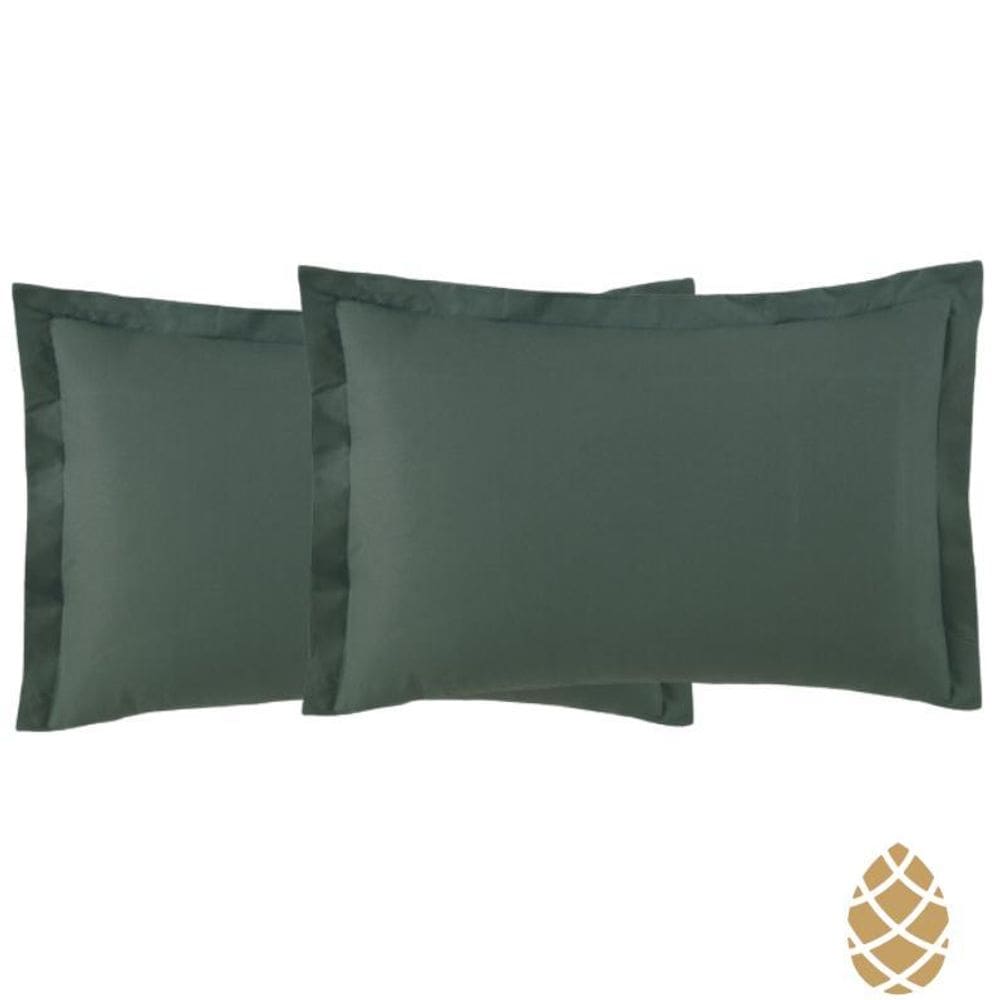 Kit 2 Fronhas Toque Acetinado 50X70 Altenburg Verde Granito