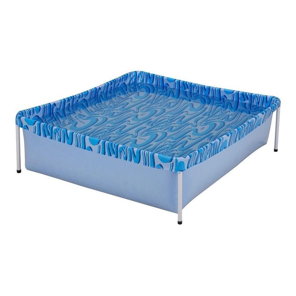 Piscina Infantil Mor 400 Litros - Quadrada Azul em PVC