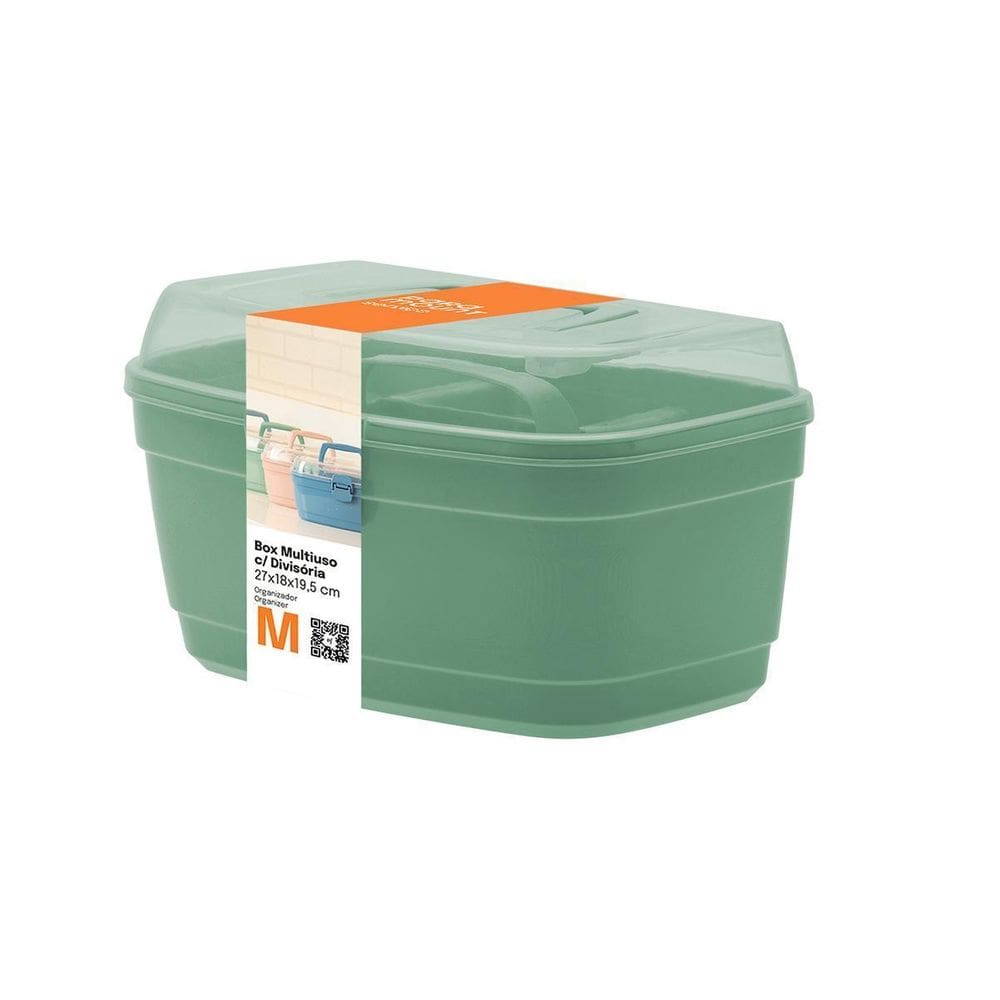 Maleta Box Multiuso Paramount Com Divisórias Verde