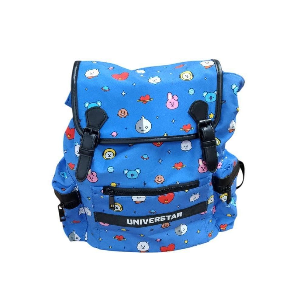 Mochila Costa Infantil Fechamento Tipo Saco Personagens Bt21