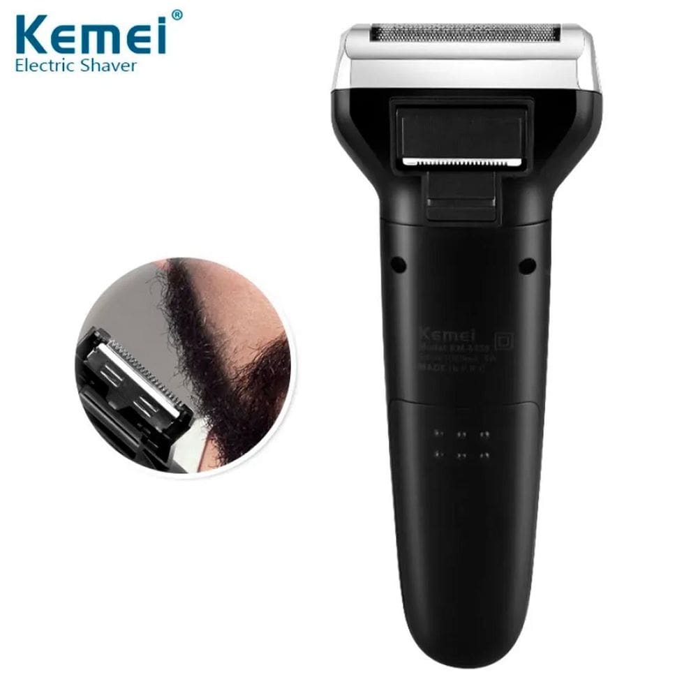 Barbeador Kemei 3 Em 1 Corte Limpo E Prático