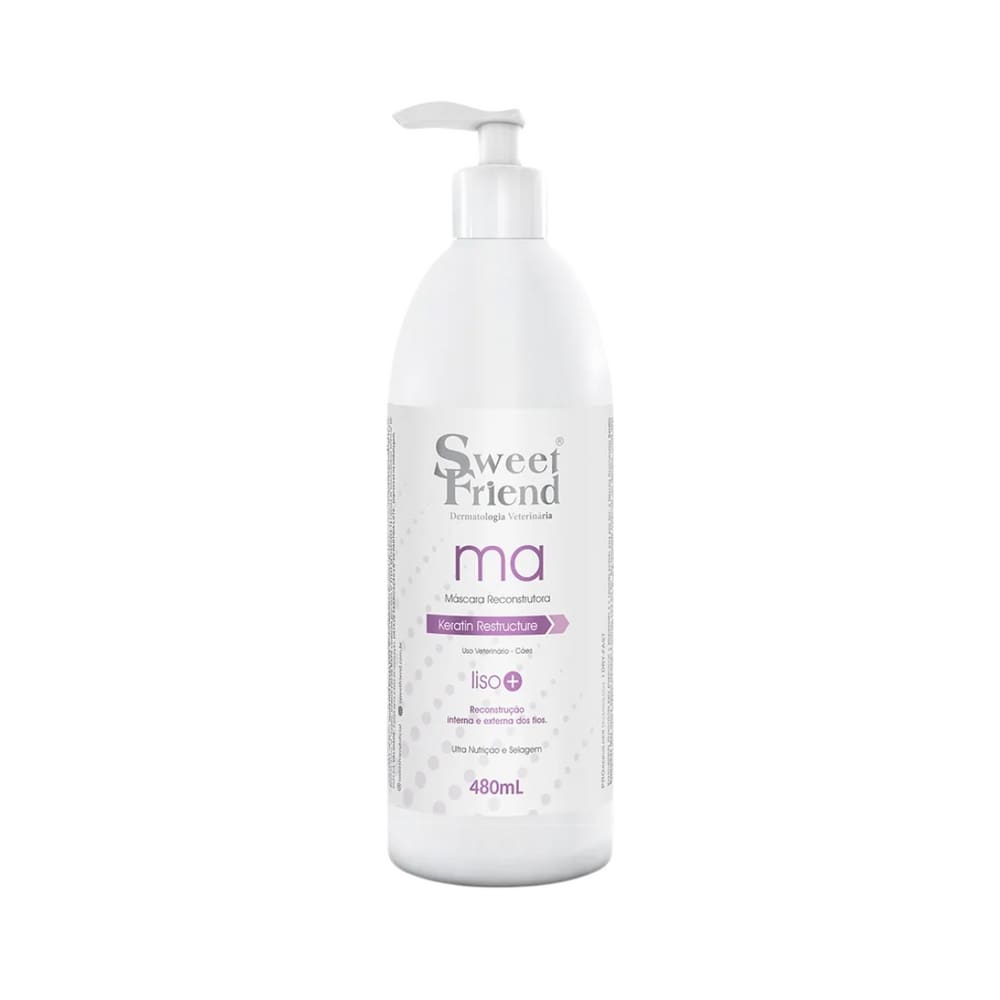 Mascara Reconstrutora Keratin Restructure Liso+ 480 Ml