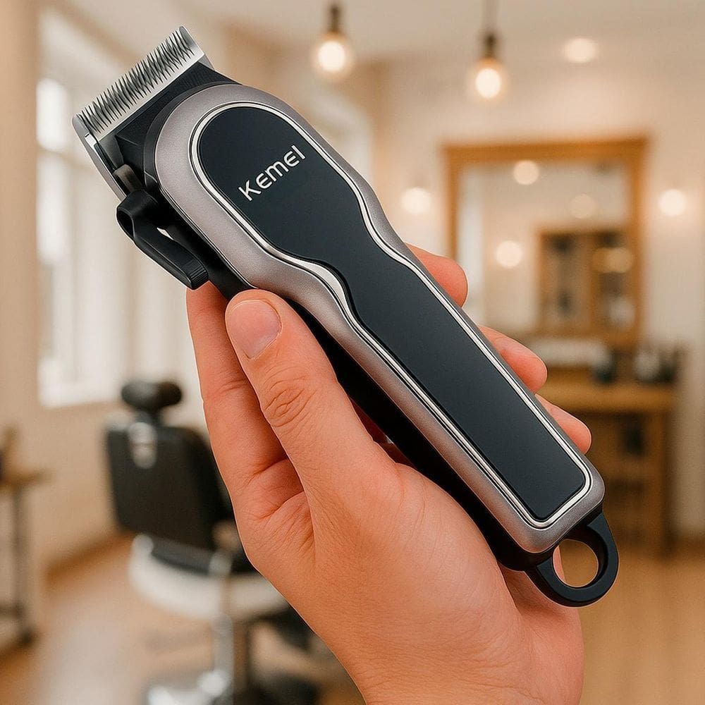 Maquininha Kemei De Precisão Para Barbearia