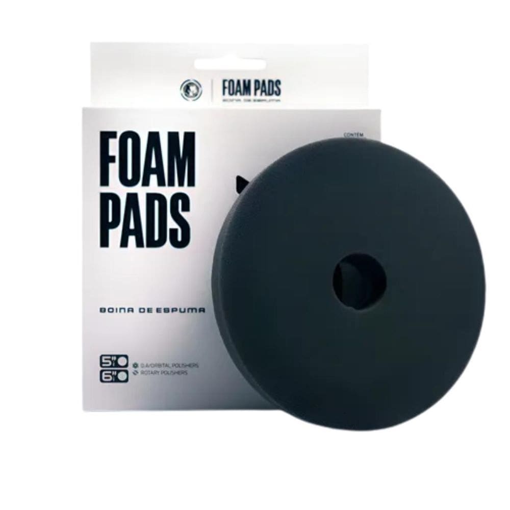 Boina De Espuma Preta Soft Pad Lustro 6 Wolf Pads