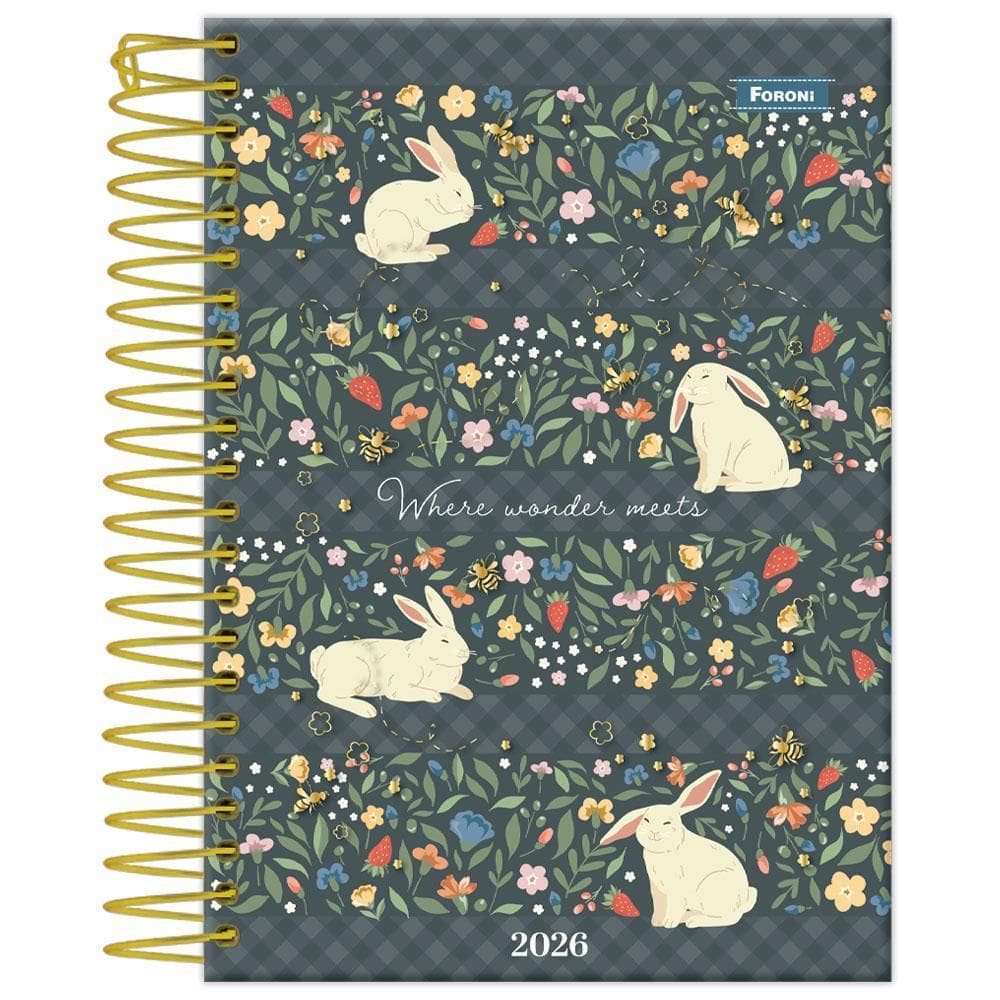 Agenda Diária 2026 Esp 117X164Mm Milly Coelhos Foroni