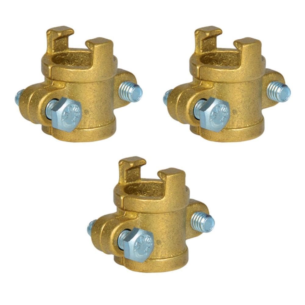 Kit 3 Abraçadeira Latão Bipartida Mangueira Alta Pressão 3/4