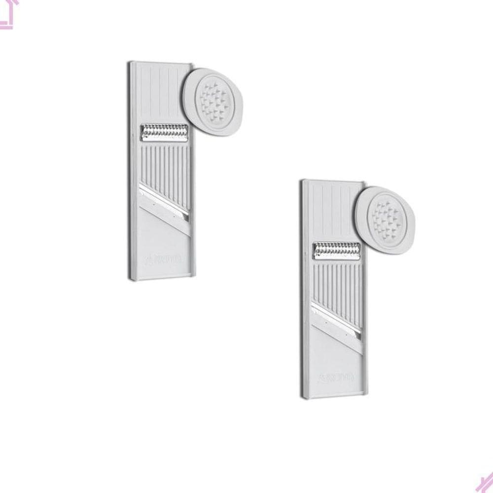 2 Cortador Fatiador Legumes Dupla Face Keita Chips Cozinha