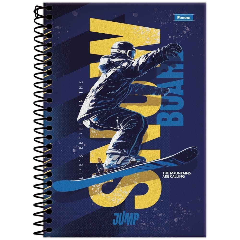 Caderno 1/4 80Fls Esp 140X202Mm Jump Snow Foroni