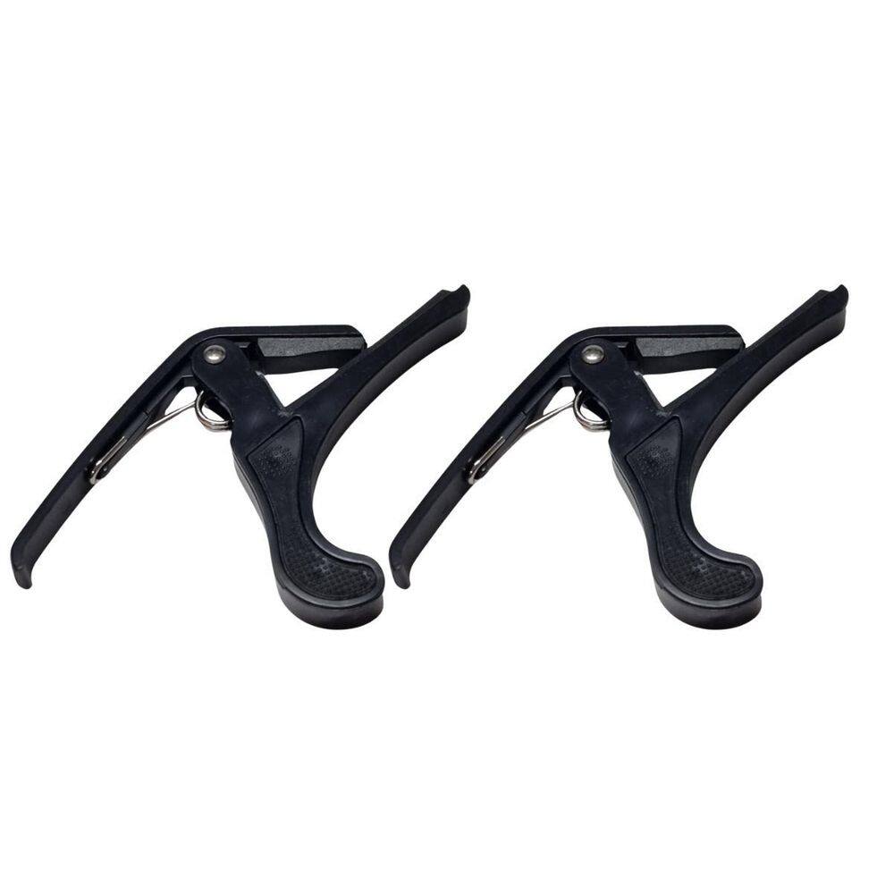 Kit 2 Capotraste Violão Nylon Aço Guitarra Hook Abs Plástico