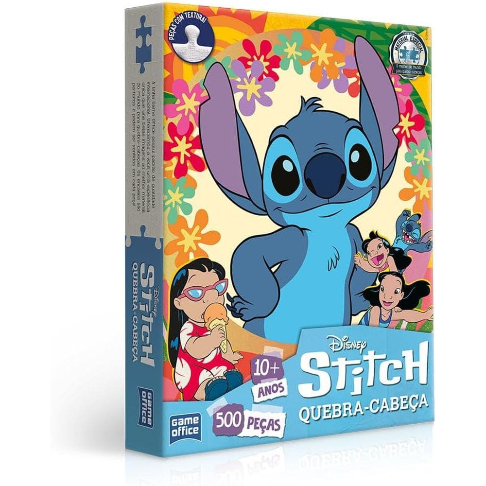 Stitch - Quebra-cabeça 500 peças - Game Office - Toyster
