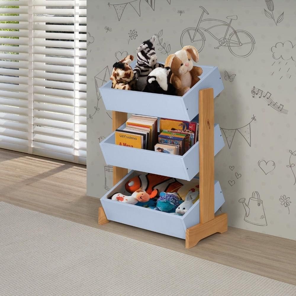 Estante Organizadora 84cm x 54cm Infantil Azul
