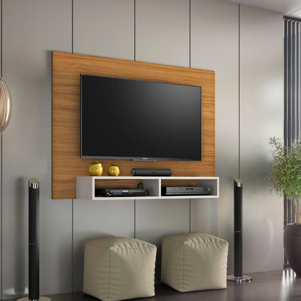 Painel Para TV até 49" Freijó Trend / Off White Eros Notável Móveis