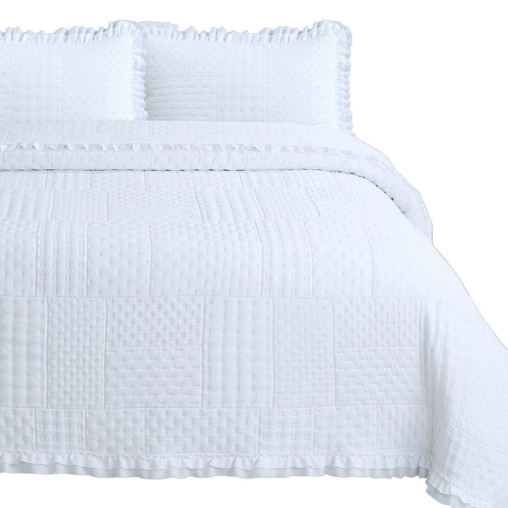 Cama Posta Queen Ellie 300 Fio Colcha Luxo 100% Algodao