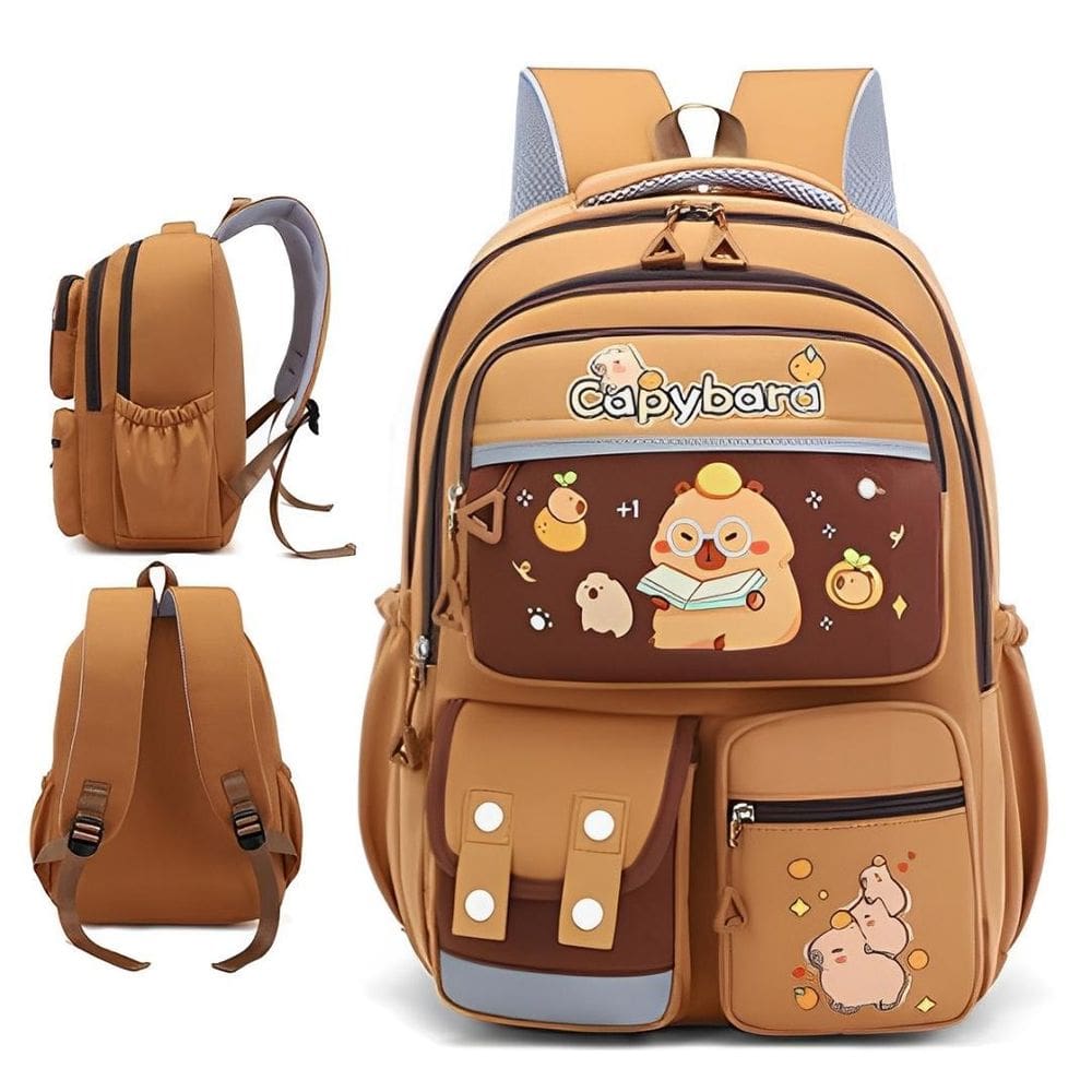 Mochila Capivara Impermeável Escolar Grande Infantil Adulto