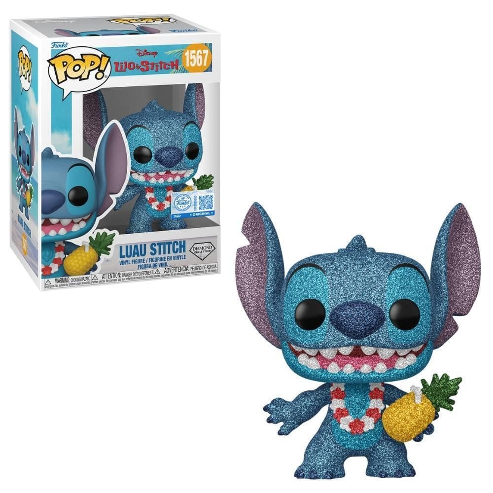 Boneco Funko Pop Disney Lilo & Stitch Luau Stitch  Diamond 