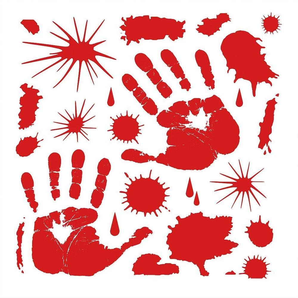 Adesivo De Halloween Mancha De Sangue - 5X35