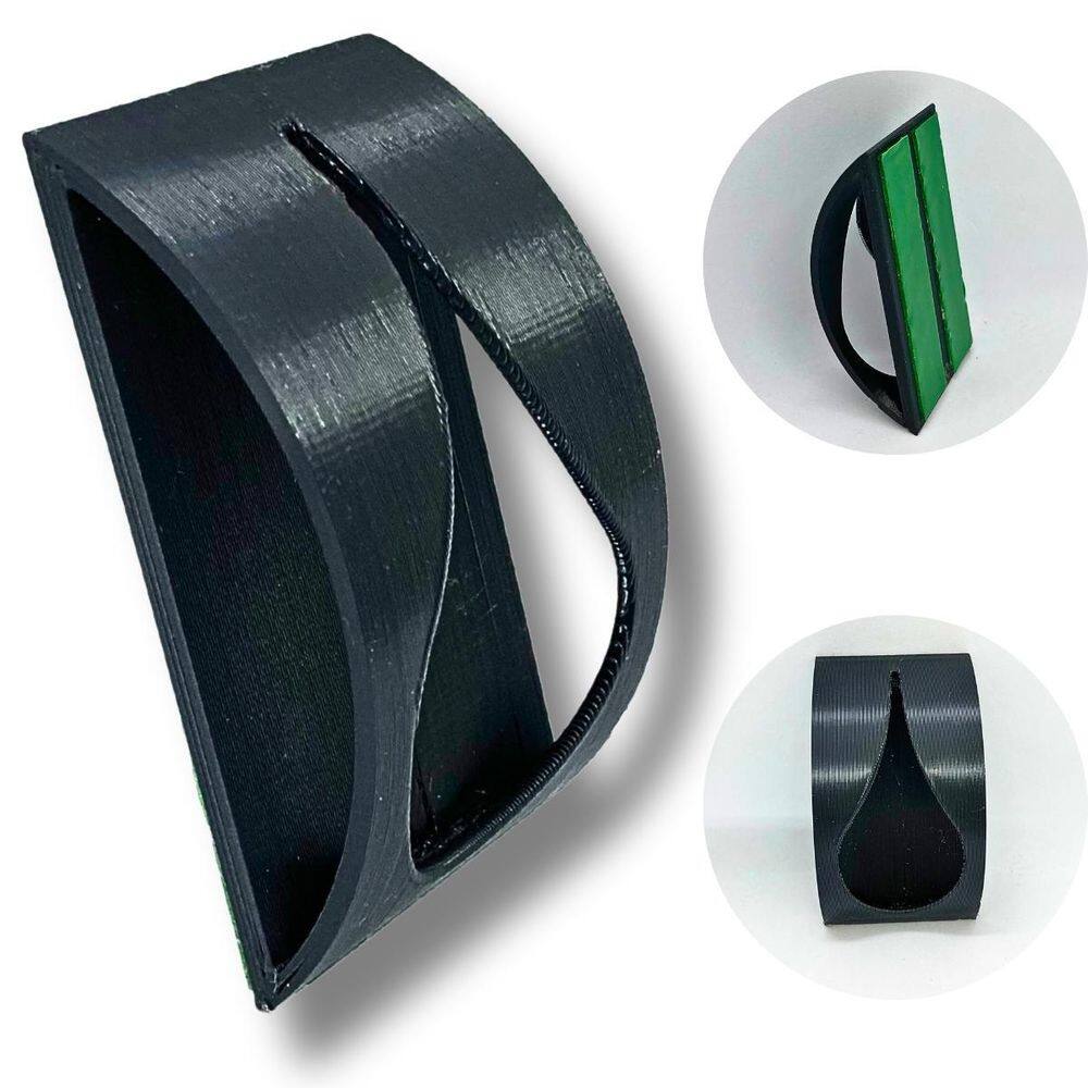 Gancho Multiuso Adesivo Para Toalha E Pano Gftech - Preto