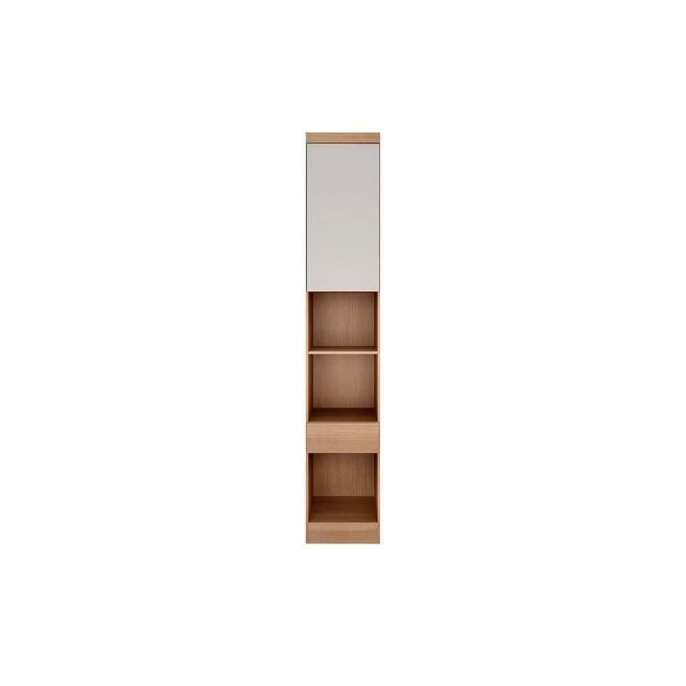 Módulo De Quarto Rizon Armário Mesa De Cabeceira -linea C- 1 Porta E 1 Gaveta Cumaru-fendi 25 - Novo Horizonte