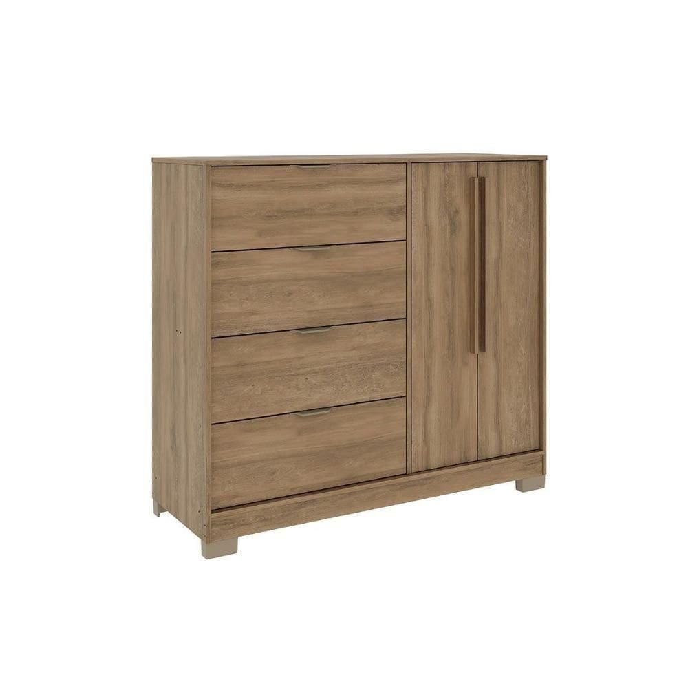 Cômoda De Quarto 1177 C- 1 Porta E 4 Gavetas Avela - Carraro
