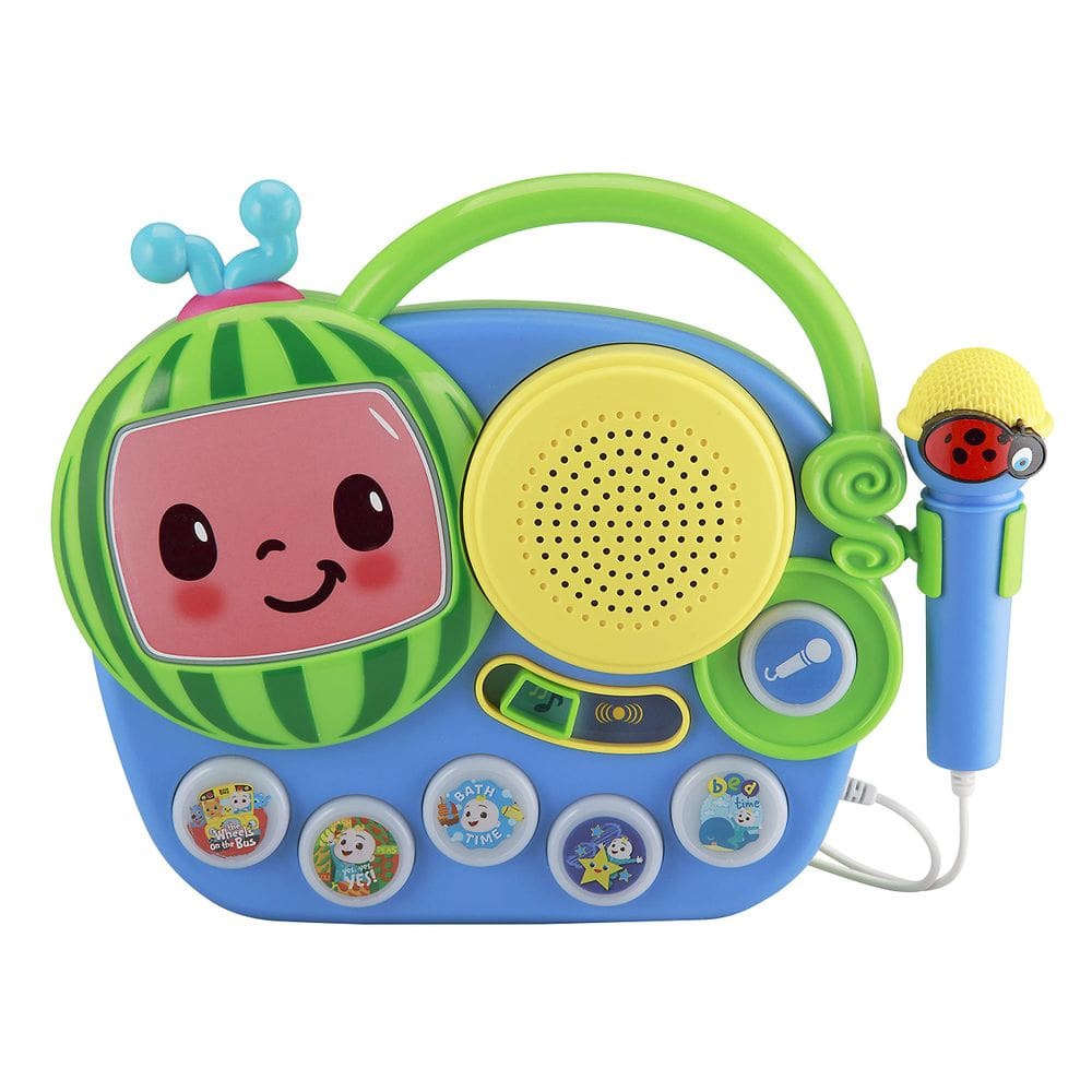 Toy Singalong Boombox eKids Cocomelon com microfone infantil