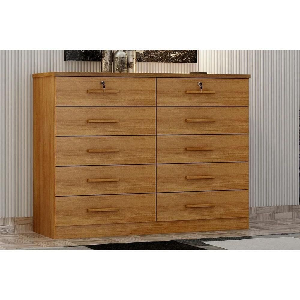 Cômoda De Quarto Milão-deca C- 10 Gavetas Cumaru 23 - Novo Horizonte