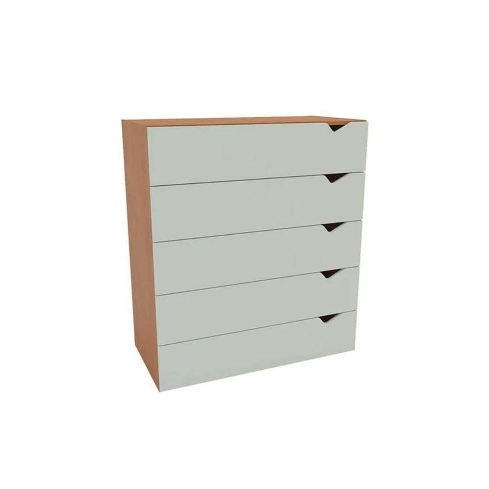 Cômoda De Quarto Porto C- 5 Gavetas Freijo-verde - Politorno