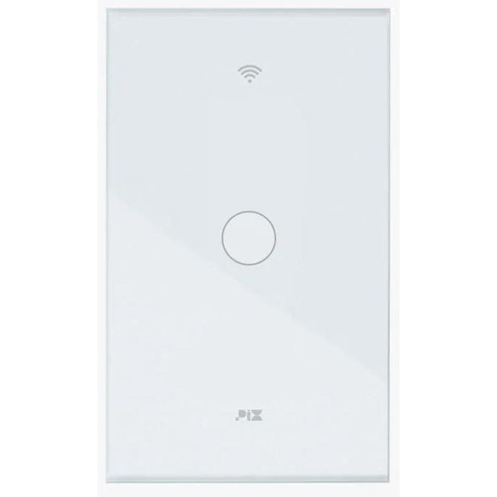 Interruptor Smart Touch Wifi Google Alexa 1 Tecla - Branco