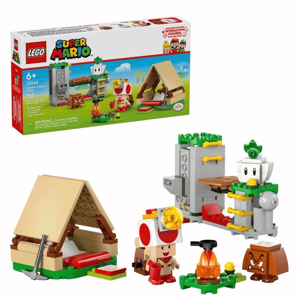 Lego Super Mario Acampamento Do Capitão Toad`S 6+ 159 Peças