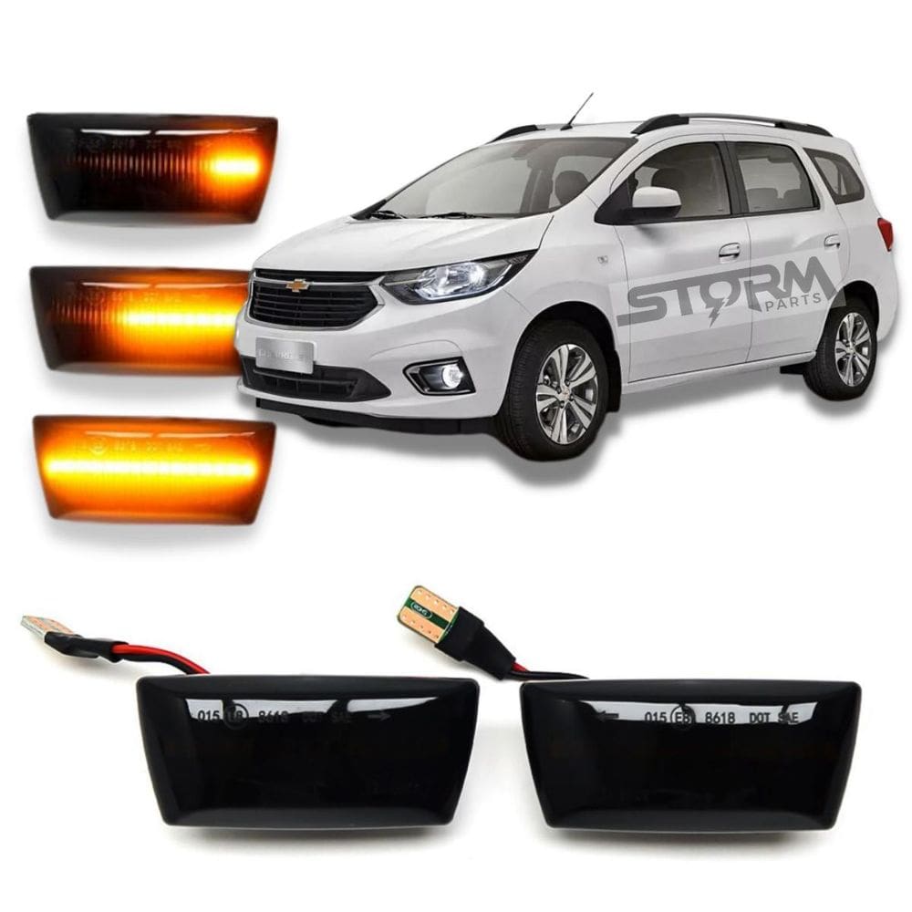 Kit De Seta Pisca Sequencial Para Chevrolet Gm Spin Par