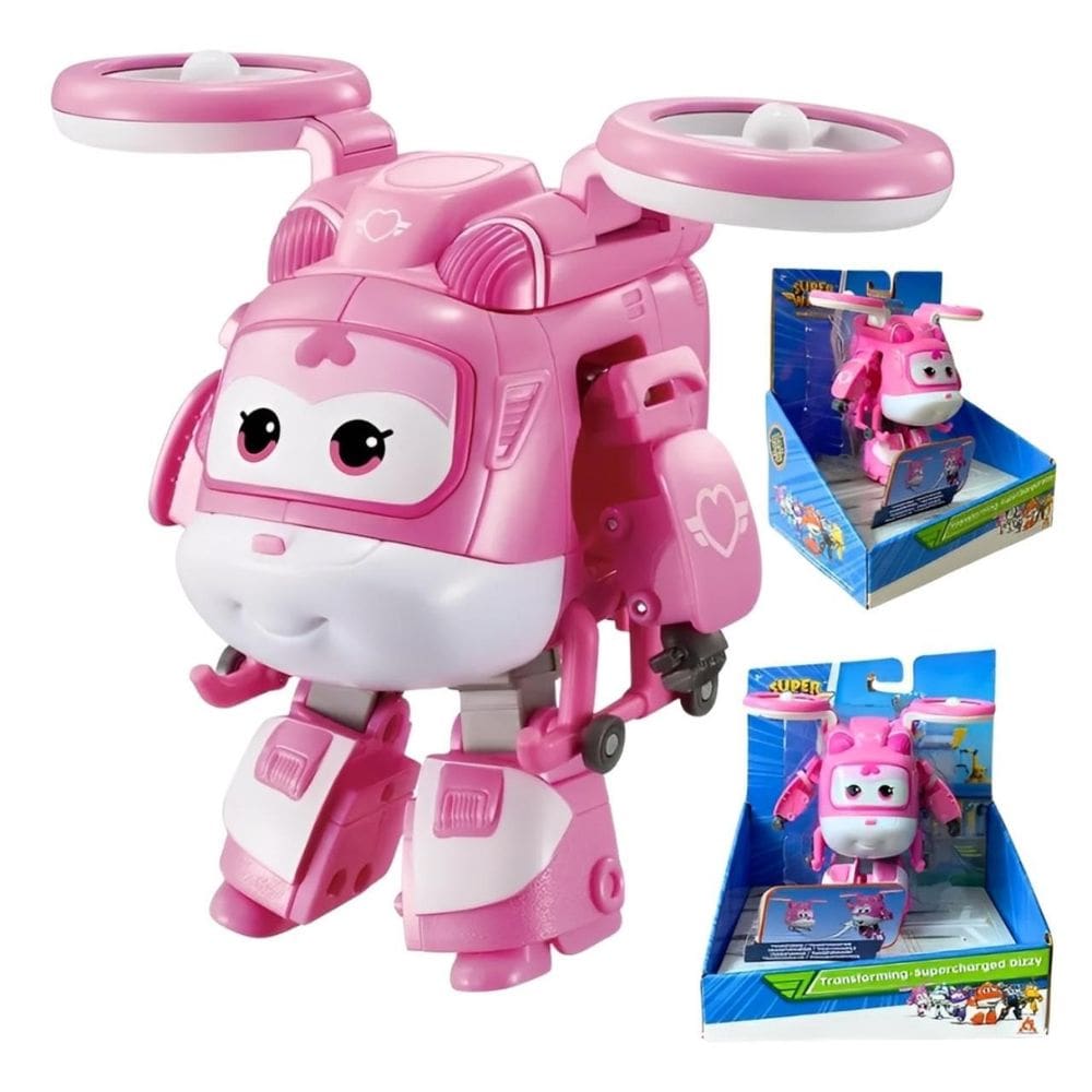 Super Wings Dizzy Superchagerd Transforma Em Avião Brinquedo