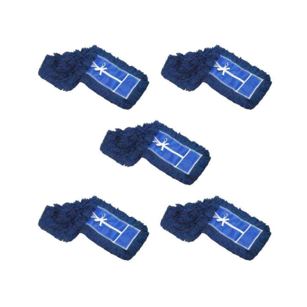 Kit 5 Mop Pó Acrílico Azul 60X15Cm Nobre Goedert