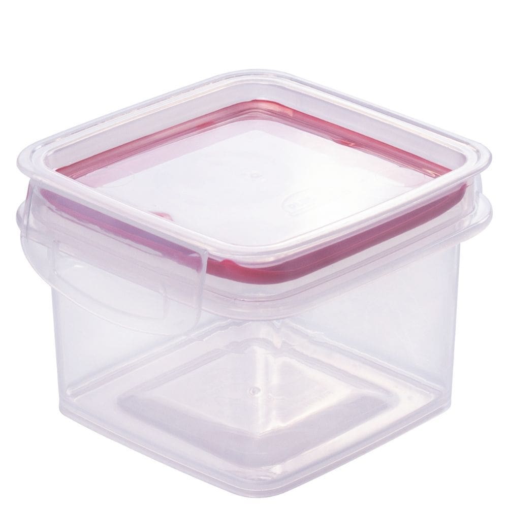 Porta mantimentos Hermético Trava Mais 380ml vermelho Plasutil ref.9929