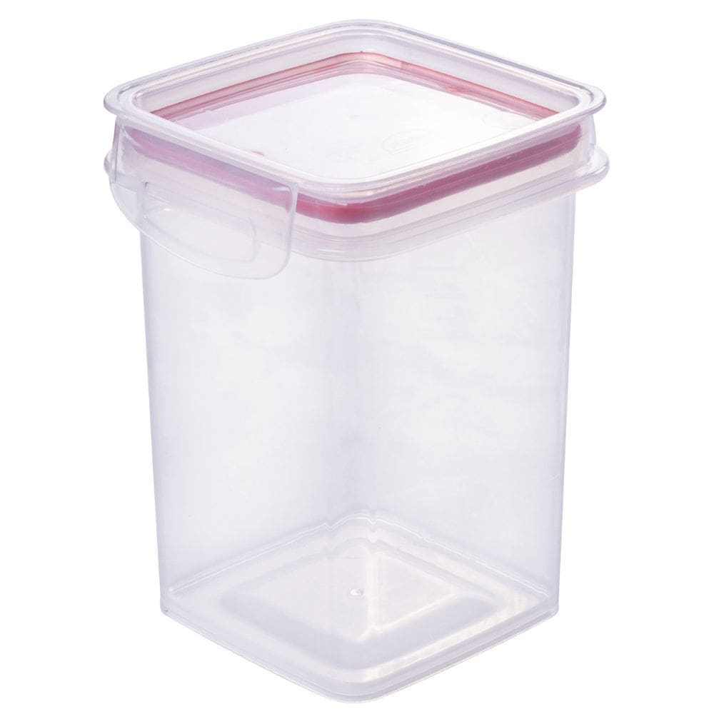 Porta mantimentos Hermético Trava Mais 830ml vermelho Plasutil ref.9930