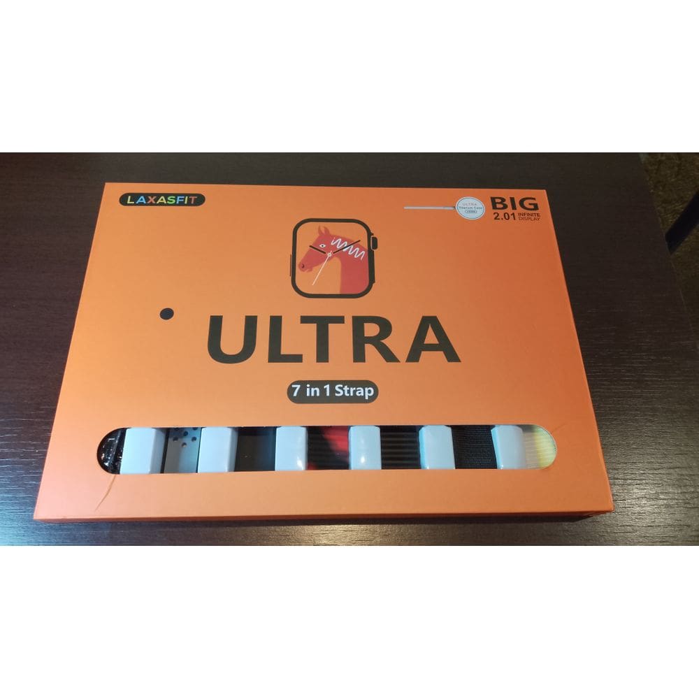 Relógio Smartwatch Ultra 49MM Com 7 Pulseiras Laxasfit