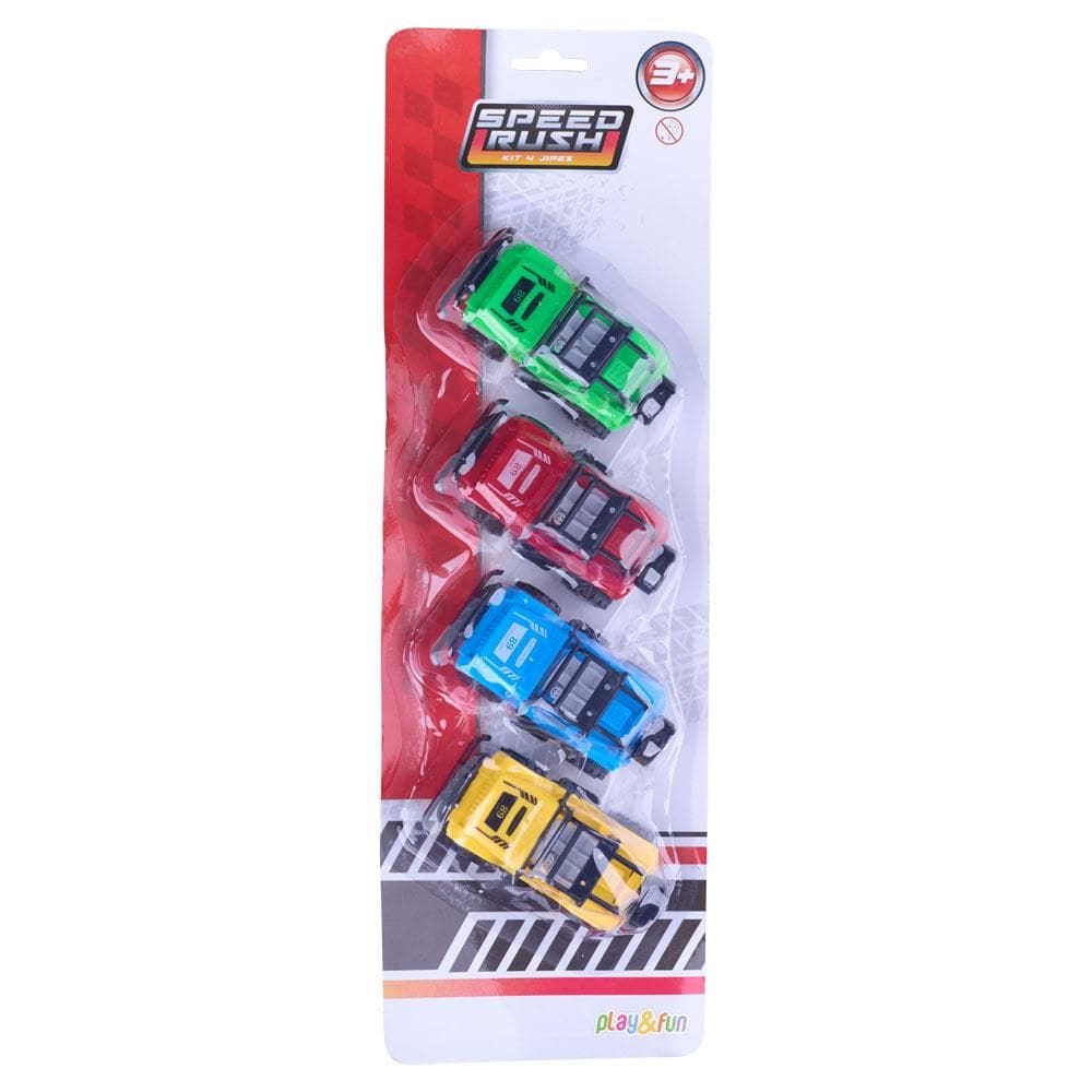 Kit com 4 Jipes Drive Racing Play&Fun