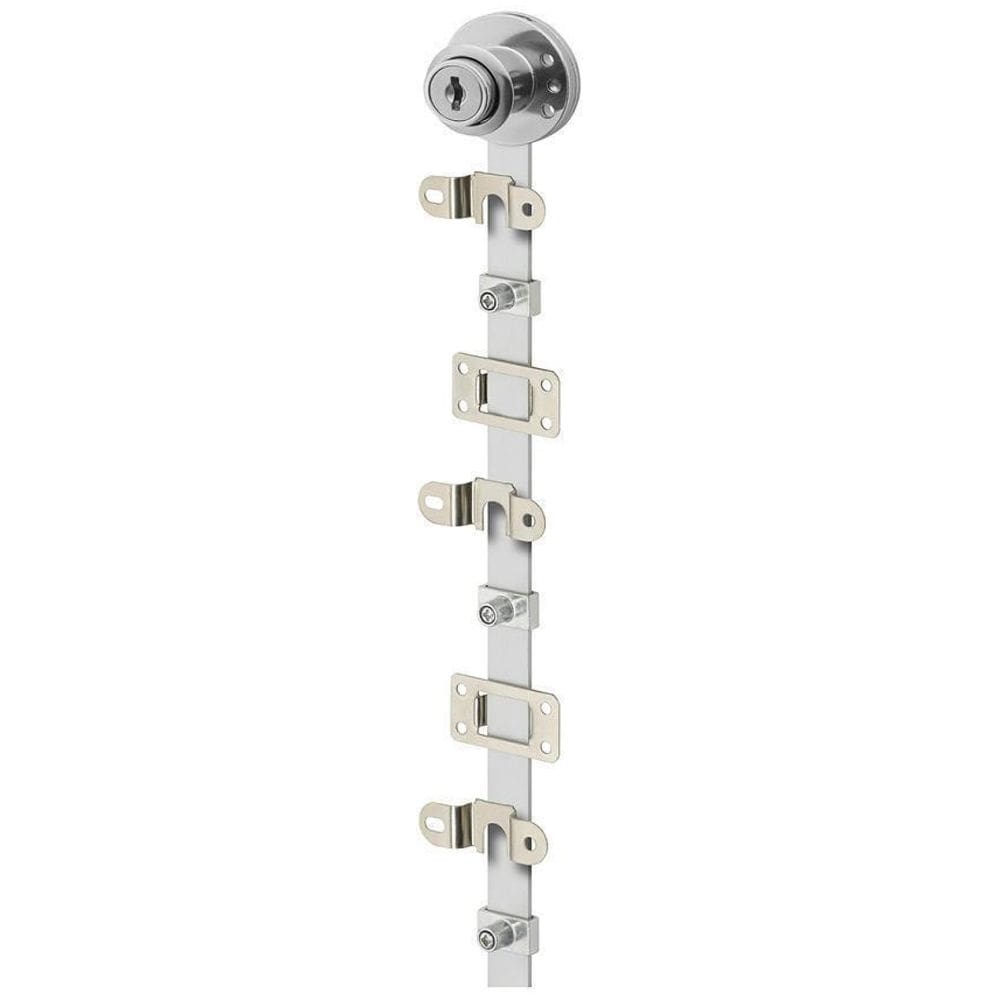Fechadura 3 Gavetas Lateral 50Cm Com Acessorios Cromado