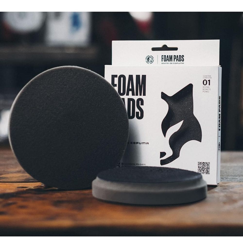 Boina De Espuma Preta Soft Pad Lustro 3 Wolf Pads